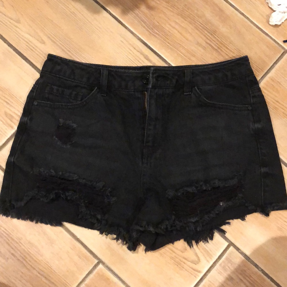 Urban outfitters black high waisted shorts